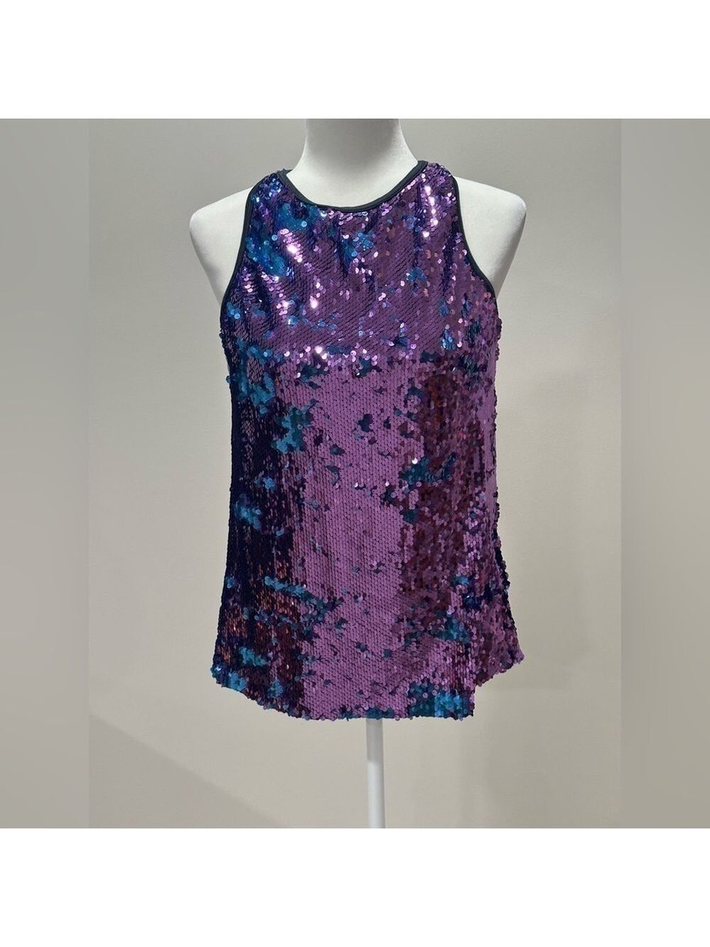 Weissman Girls' Purple & Teal Sequin Covered Dance Bodice